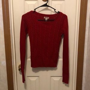 Red Knit Sweater